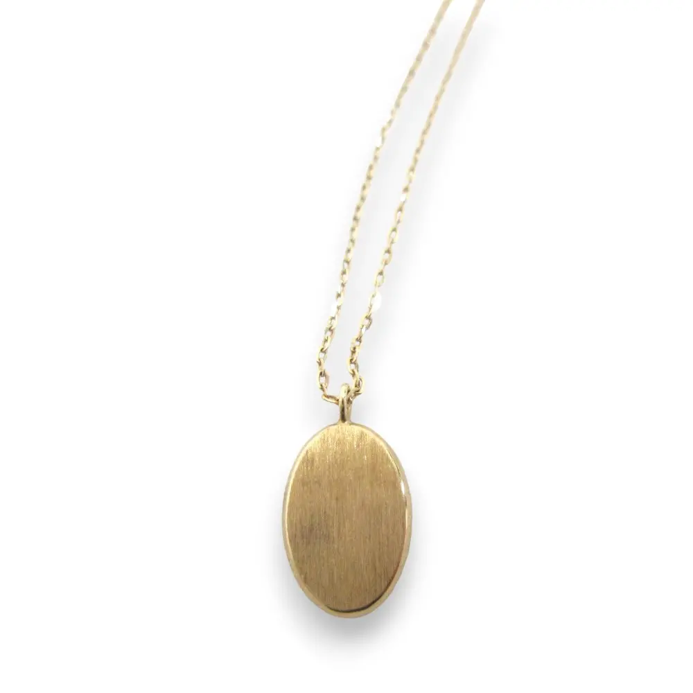 ete エテ K10YG コイン オーバル ロングネックレス アクセサリー ゴールド