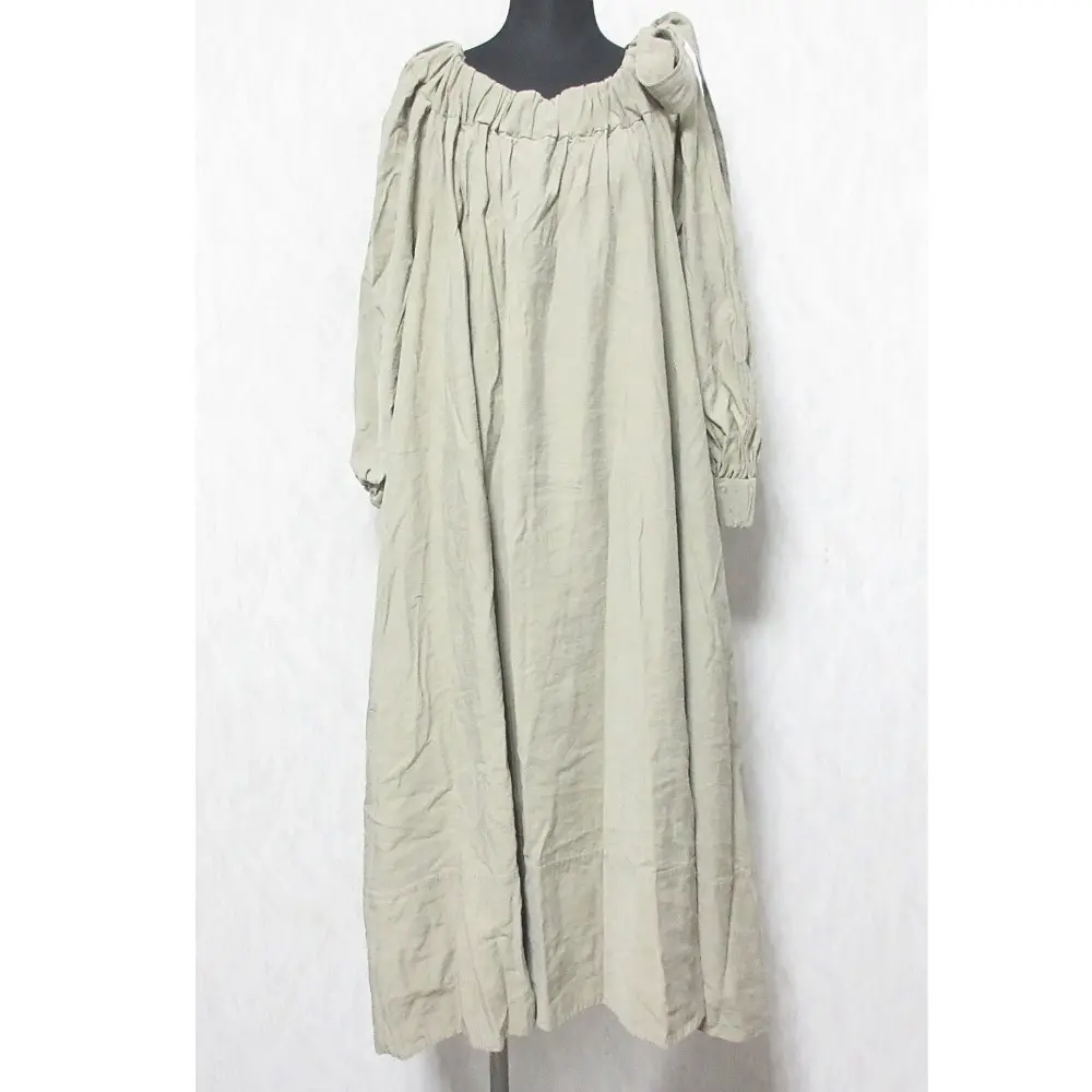 ETRE TOKYO エトレトウキョウ オフショルダーボリュームワンピース フレア ロングドレス 1220230091-0 F ベージュ系