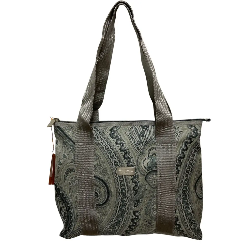 ETRO エトロ 佐藤製薬 コラボ ペイズリー柄 トートバッグ グレー