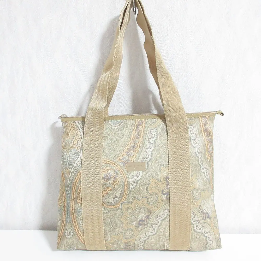 ETRO エトロ 佐藤製薬 コラボ ペイズリー柄 トートバッグ ベージュ系