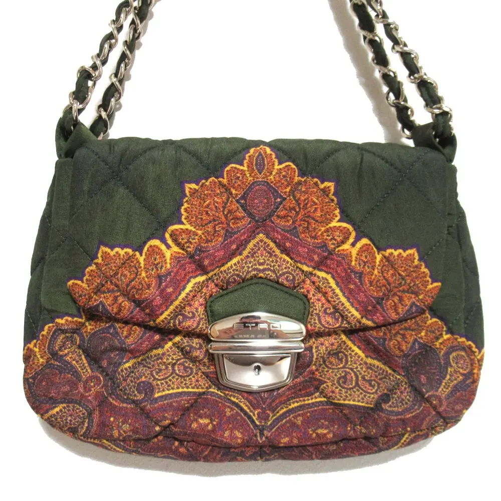 ETRO エトロ 総柄 ストレッチ スラックスパンツ サイズ36 グレーの買取