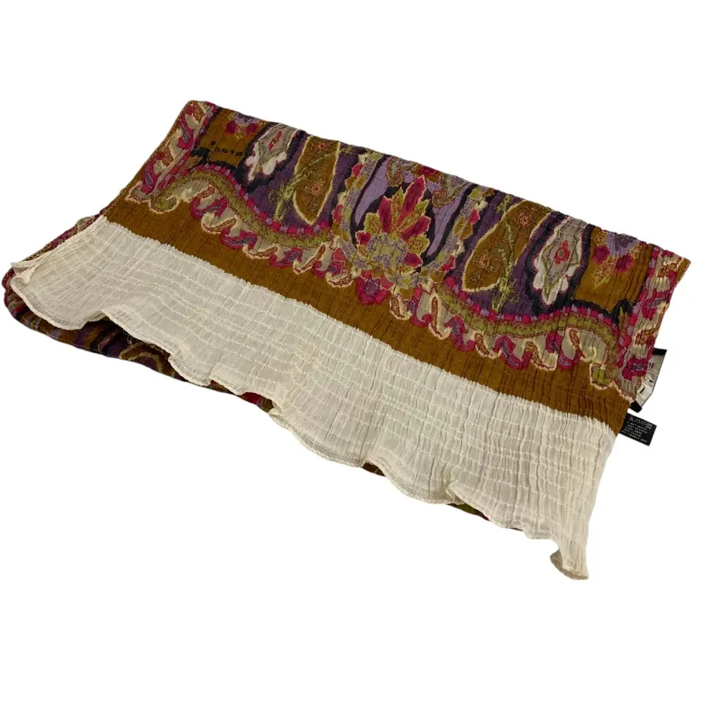 ETRO エトロ コットンシルク ペイズリー ストール マルチカラー