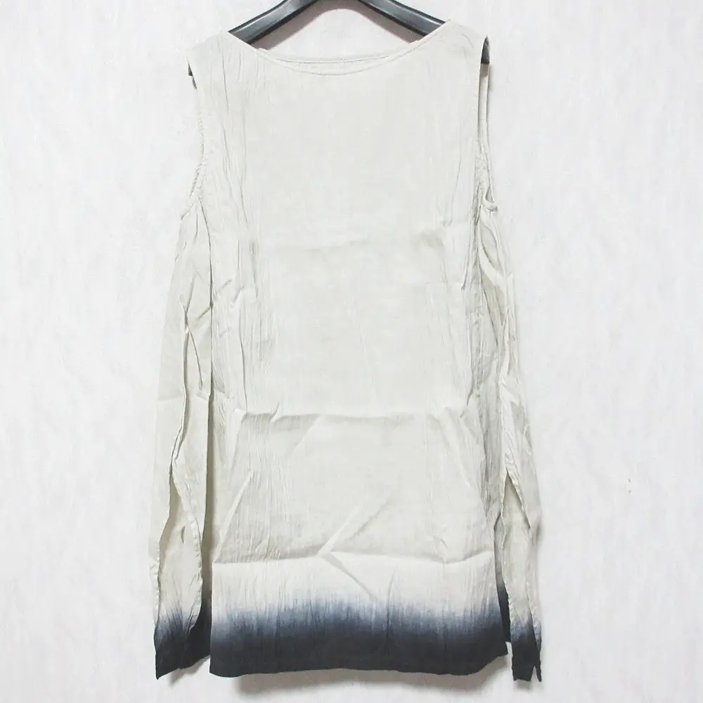 evam eva エヴァムエヴァ linen gradation sleeveless tunic グラデーション チュニックカットソー E251T137 M スモークホワイトの買取実績【2026年3月買取】