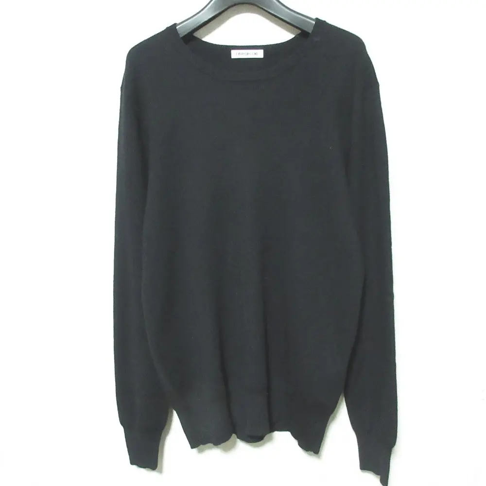EVERYDAY I LIKE. エブリデイアイライク ドゥーズィエムクラス カシミヤブレンド クルーネック ニット セーター ブラック