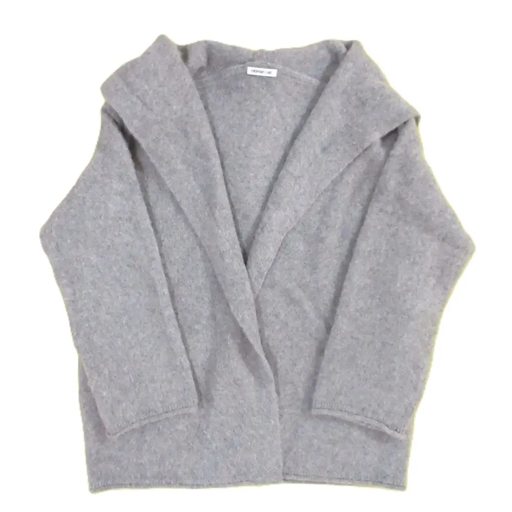 24AW EVERYDAY I LIKE エブリデイアイライク ドゥーズィエムクラス Alpaca Fluffy Gown アルパカフーディーコート グレー