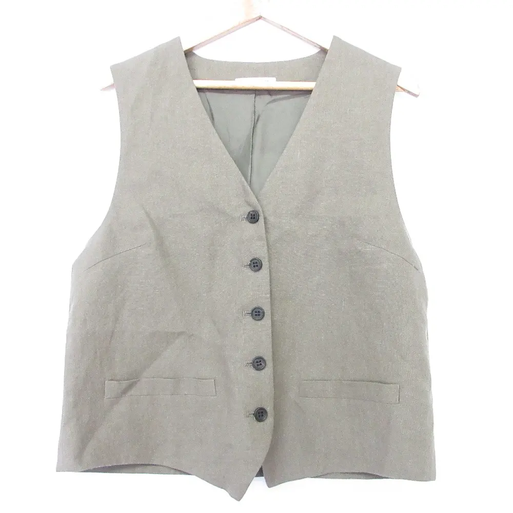 24SS EVERYDAY I LIKE. エブリデイアイライク ドゥーズィエムクラス Polite ニット ベスト 24080500811010 カーキ