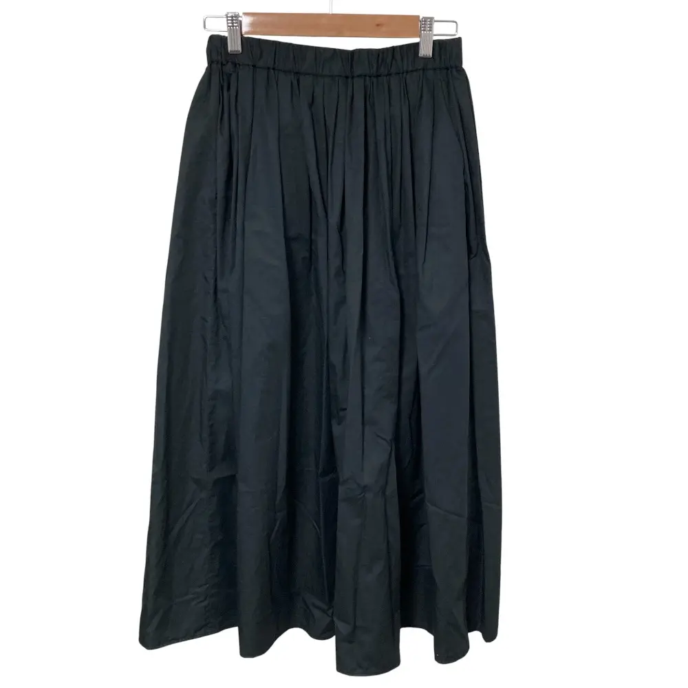 23SS EVERYDAY I LIKE エブリデイアイライク Cotton Dramatic ギャザースカート 23060510001310 ブラック