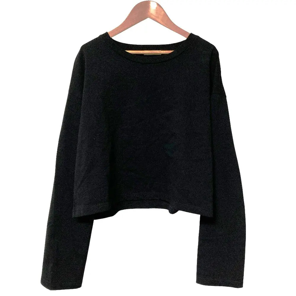 23AW EVERYDAY I LIKE. エブリデイアイライク クロップド ロングスリーブ Tシャツ ブラック