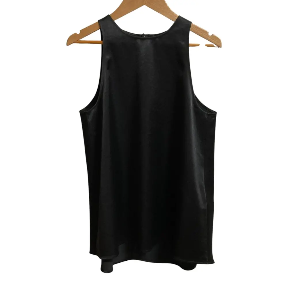 23SS EVERYDAY I LIKE. エブリデイアイライク ドゥーズィエムクラス Minimal Satin ノースリーブ ブラウス ブラック