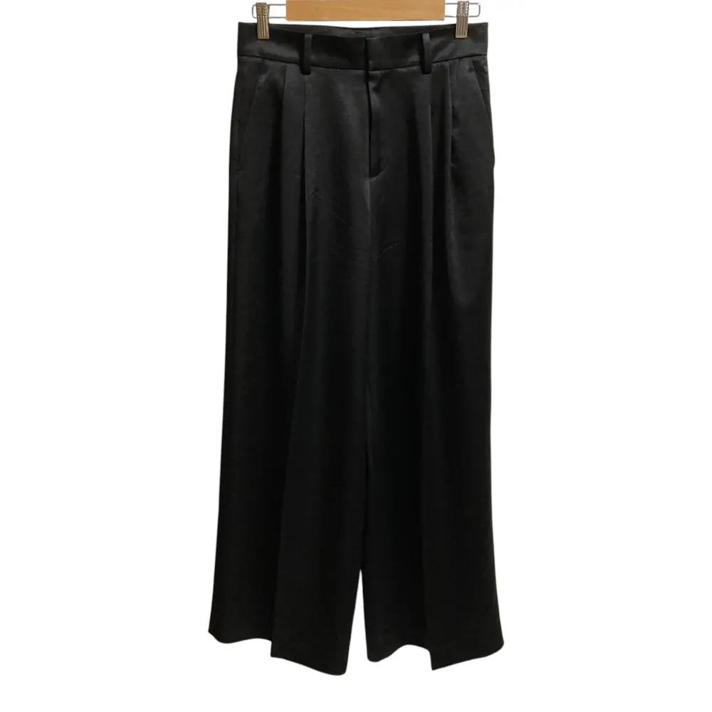 23SS EVERYDAY I LIKE エブリデイアイライク ドゥーズィエムクラス Minimal Satin パンツ サイズ38 ブラック