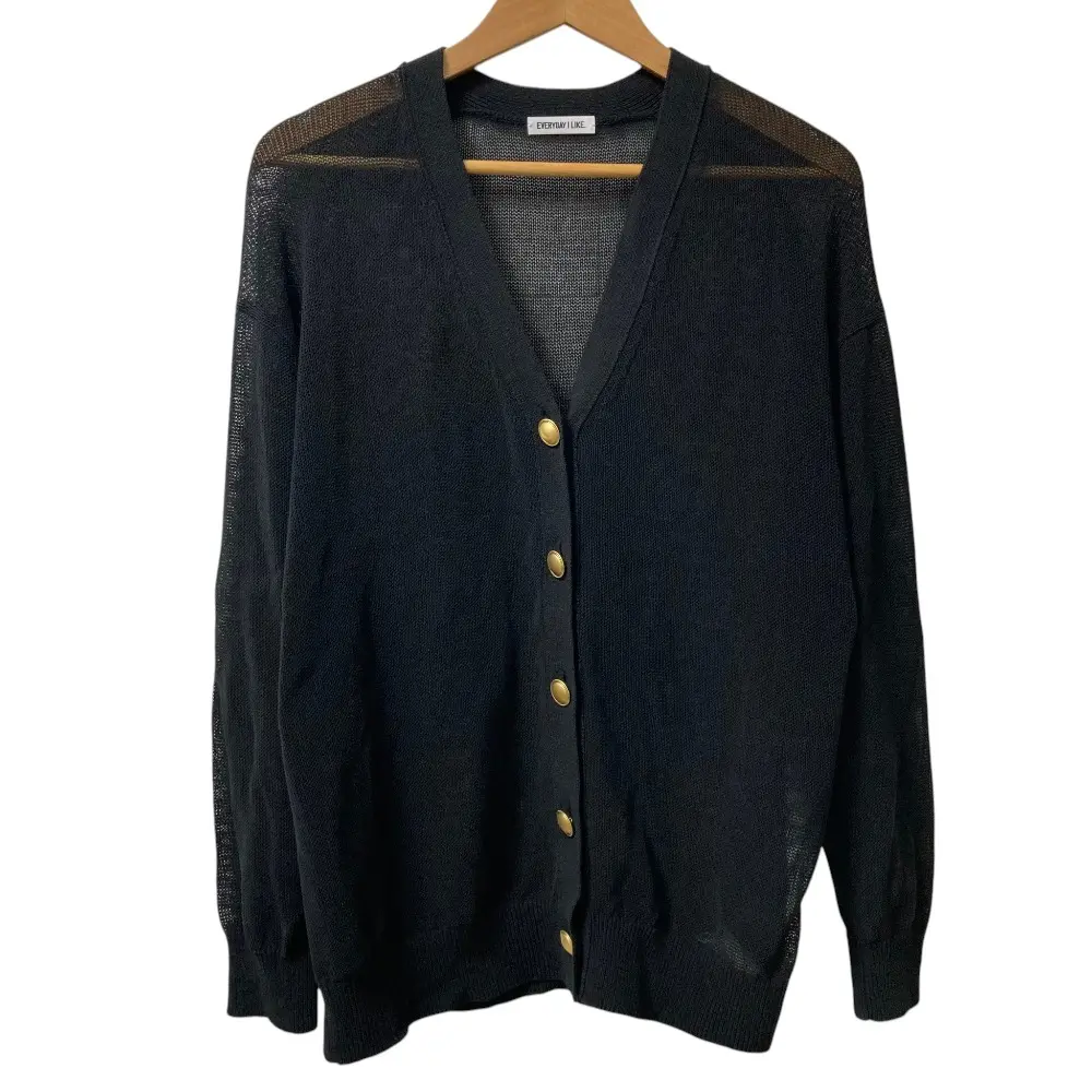 26SS EVERYDAY I LIKE エブリデイアイライク ドゥーズィエムクラス TONIC Vネックカーディガン ブラック