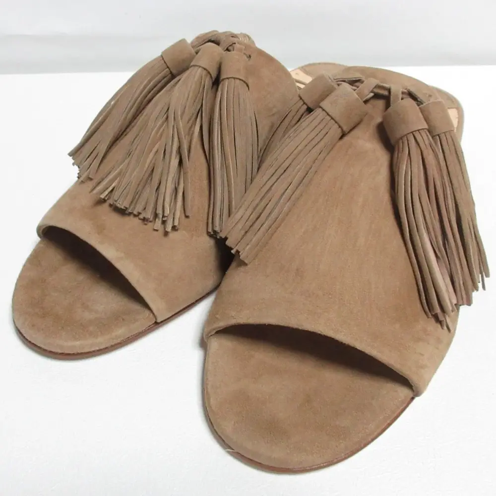 FABIO RUSCONI ファビオルスコーニ スエード タッセル フラット