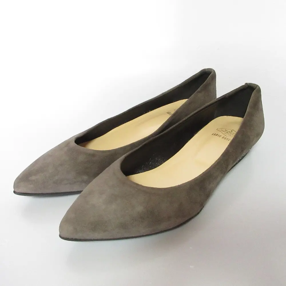 NUMBER TWENTY-ONE ファビオルスコーニ スエード ポインテッドトゥ パンプス サイズ37 23.5cm相当 グレー