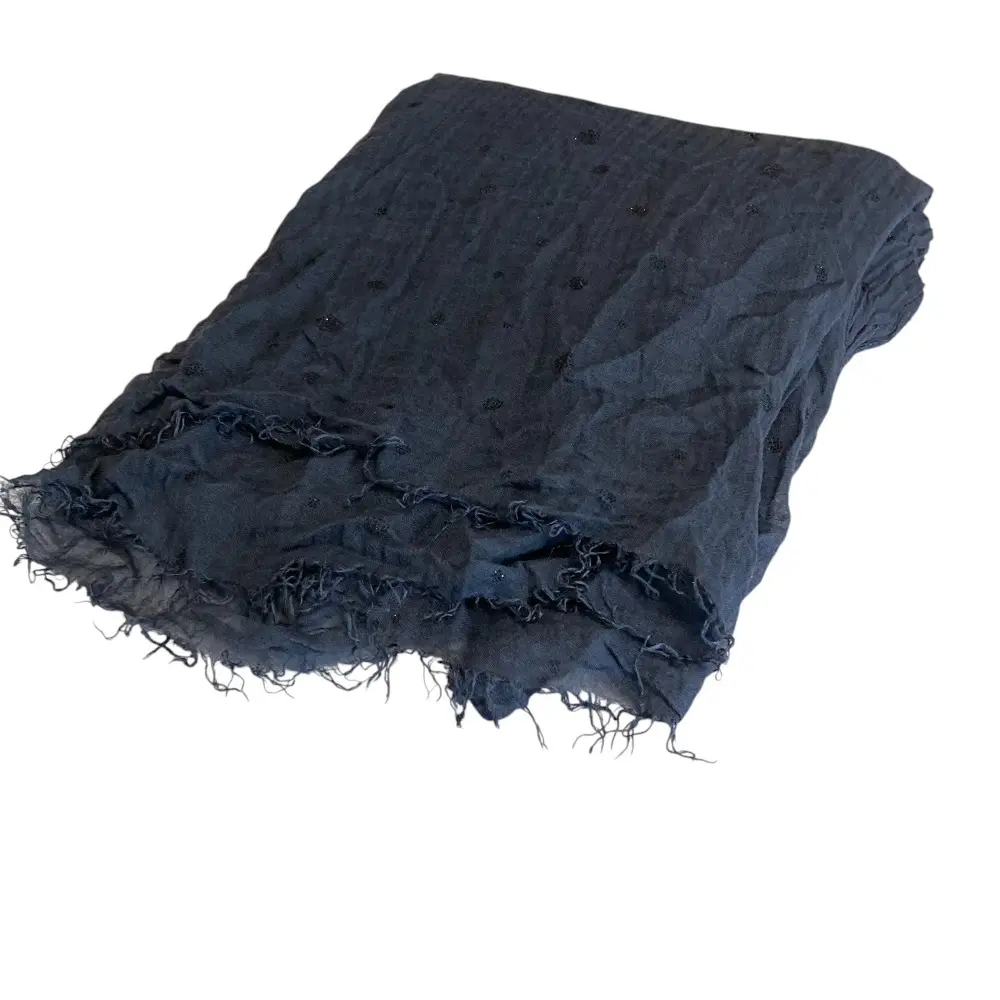 Faliero Sarti ファリエロサルティ ドット柄 大判 ストール ショール マフラー ネイビー