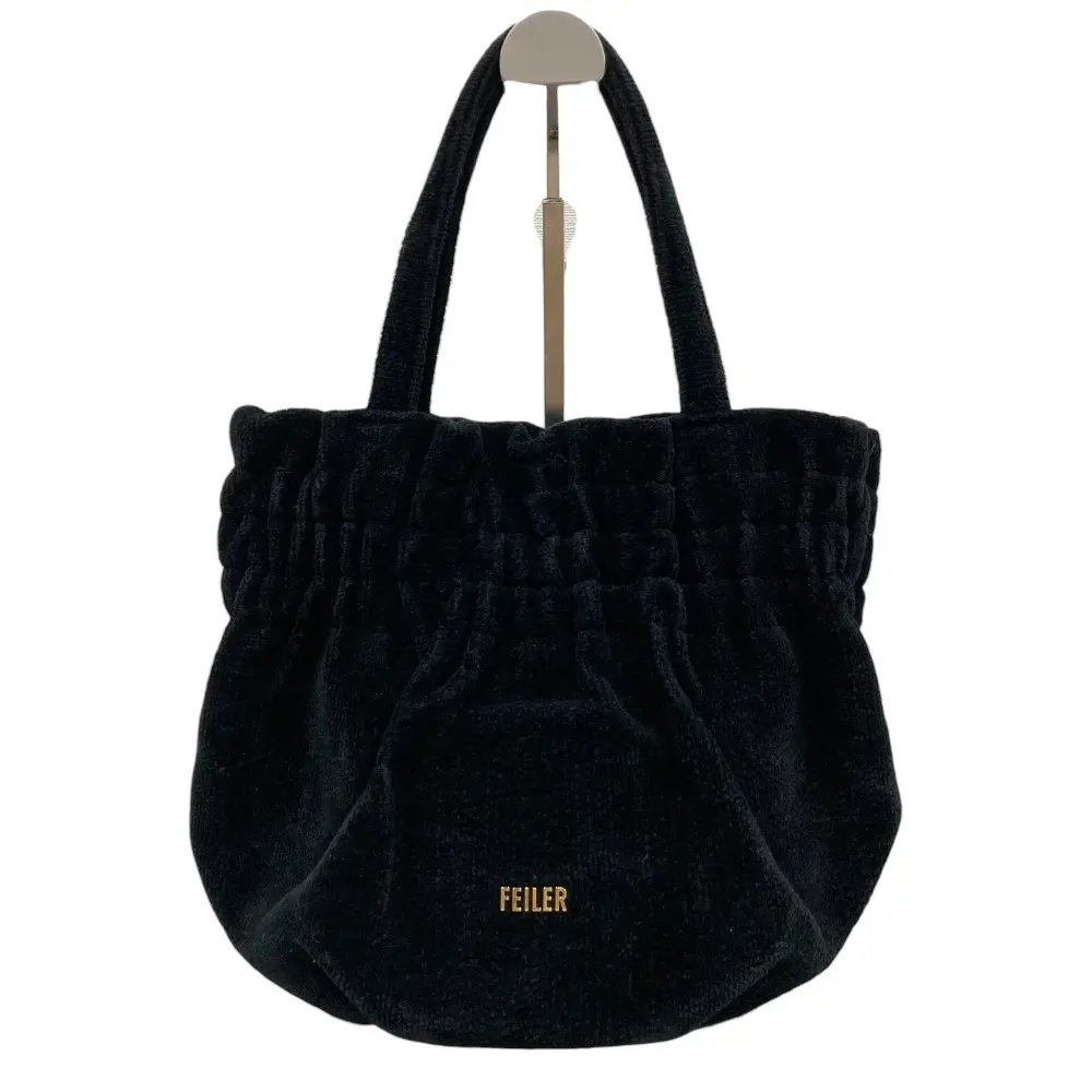 FEILER フェイラー パイル ハンドバッグ ブラック