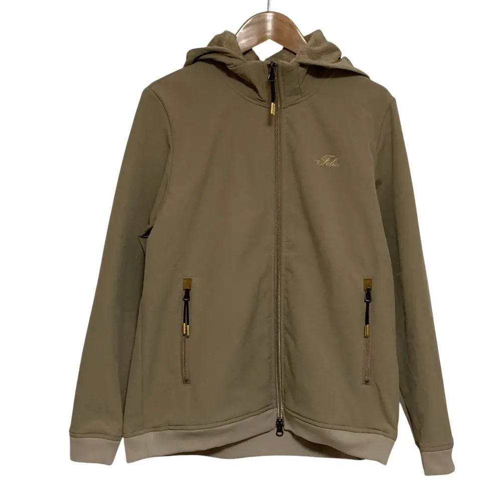 Felisi Golf フェリージゴルフ WS WARM WR PARKA ストレッチ 裏地フリース ジップパーカー フーディ M ベージュ