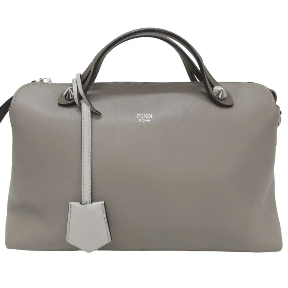 FENDI フェンディ BY THE WAY バイザウェイ ミディアム 2WAY ボストンバッグ ショルダーバッグ グレー