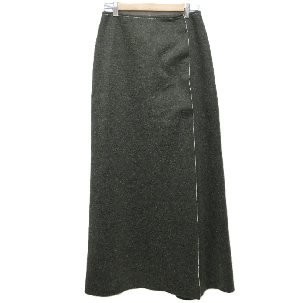 FENDI jeans フェンディ ヴィンテージ ロング丈 マキシ丈 Aライン ラップスカート 44 グレー