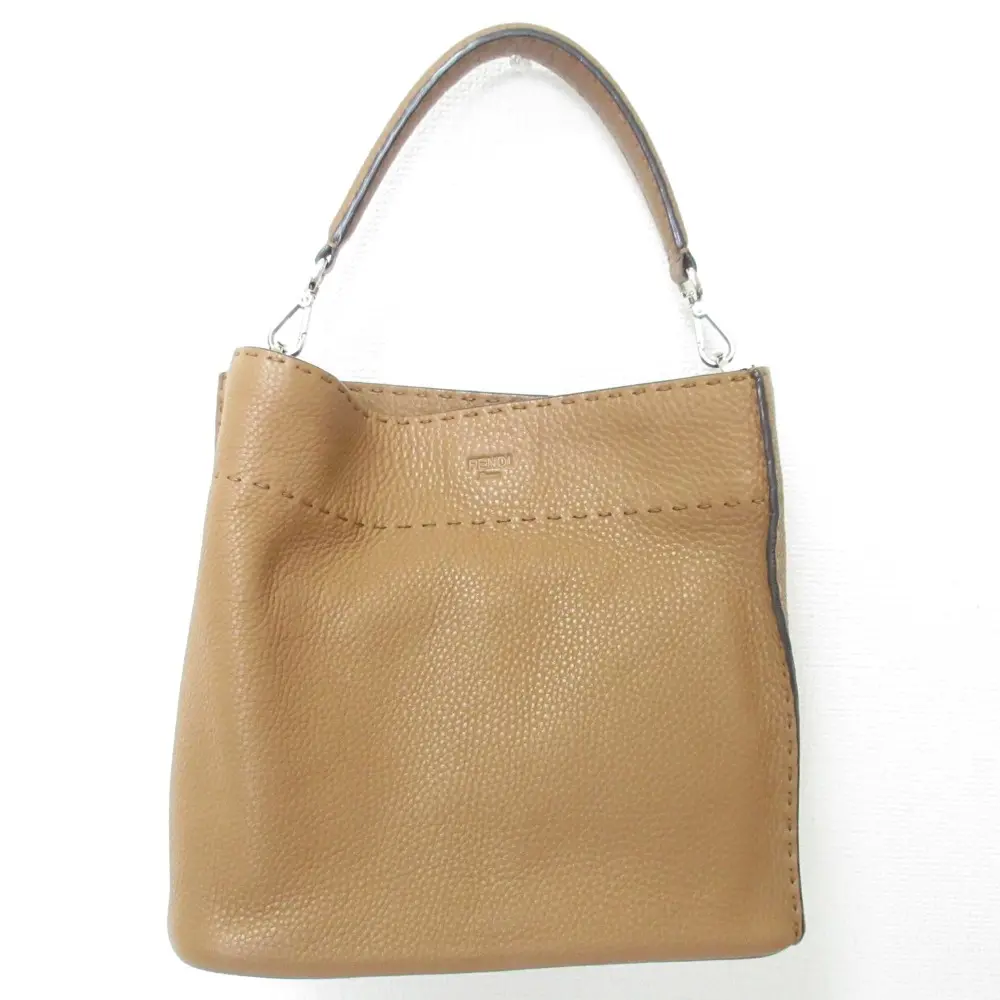 FENDI フェンディ セレリア アンナ スモール 2way ハンドバッグ ショルダーバッグ 8BT218 ブラウン