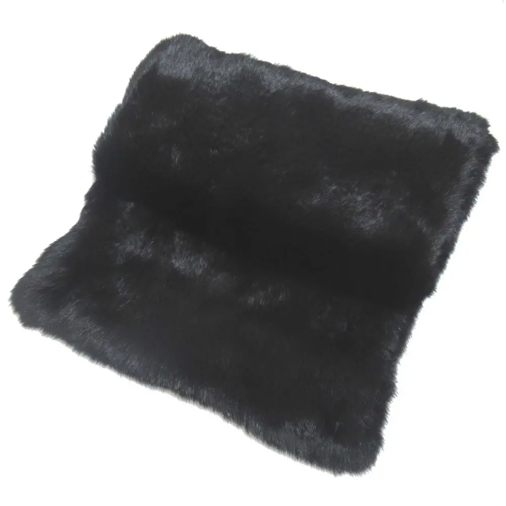 FENDI フェンディ ミンクヤーン リアルファー 毛皮 ロングマフラー ブラック