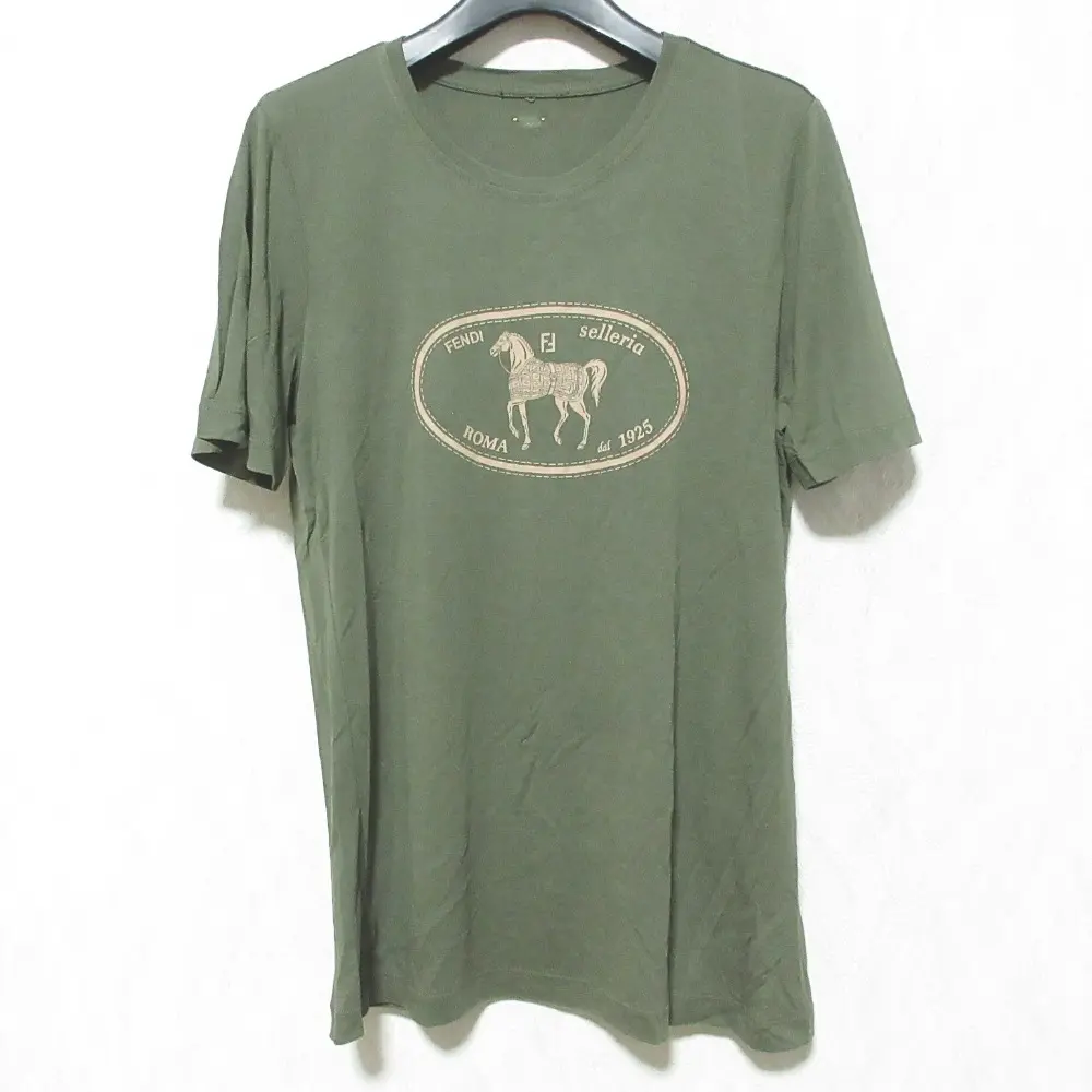 FENDI フェンディ セレリアロゴプリント ストレッチTシャツ カットソー サイズ42 カーキの買取実績【2026年2月買取】