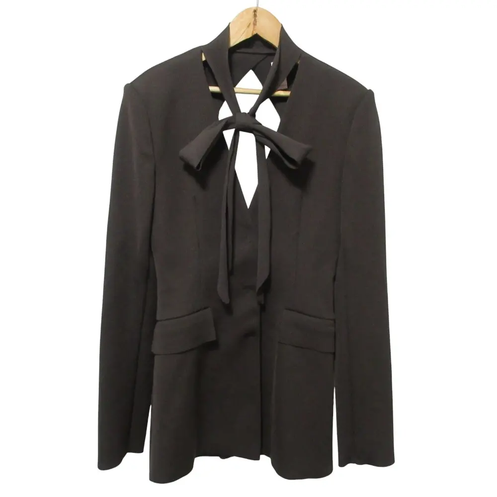 24AW FETICO フェティコ EMI FUNAYAMA KNITTED TAILORED JACKET ニットテーラードジャケット FTC244-0207 サイズ1 ブラウン