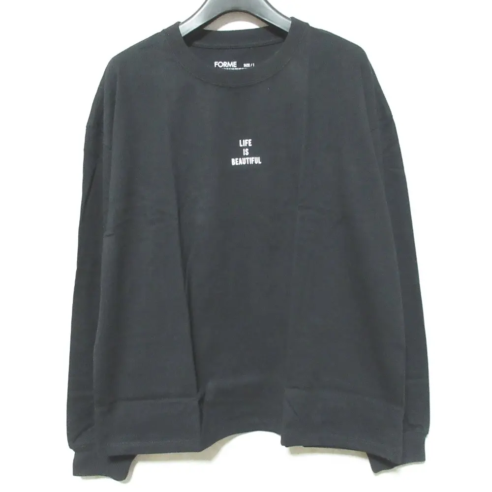 FORME フォルメ プリント ロングスリーブ カットソー 2PLS-Tee サイズ1 ブラックの買取実績【2025年4月買取】