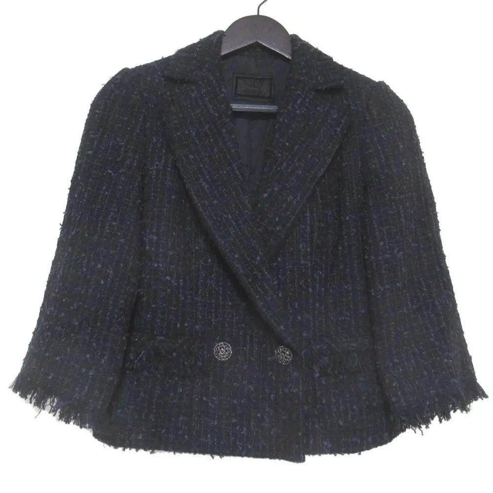FOXEY BOUTIQUE フォクシーブティック Tweed Jacket Snow Flake
