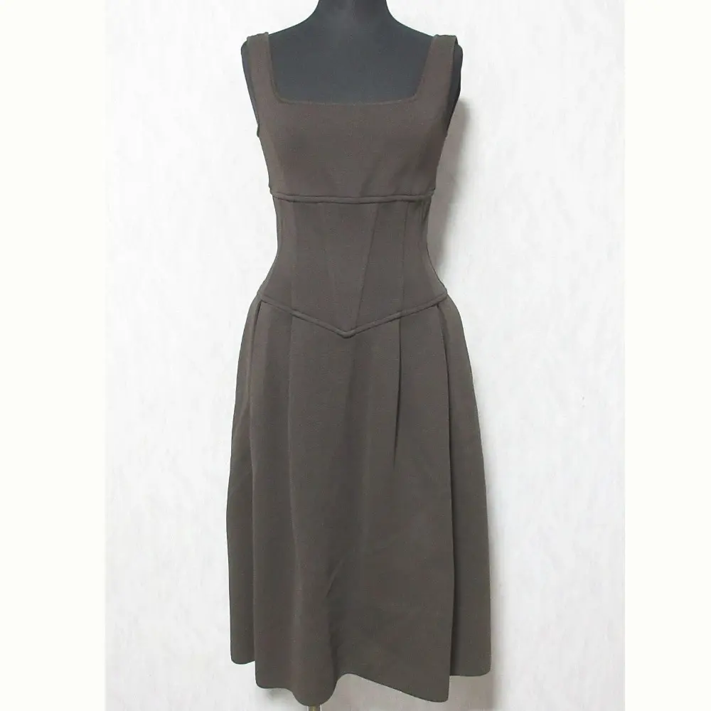 FOXEY BOUTIQUE フォクシーブティック ノースリーブ ニットワンピース 20319 サイズ38 ブラウン