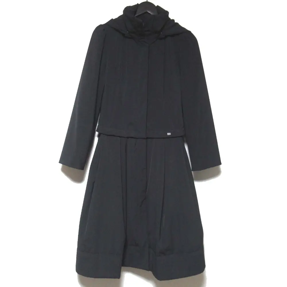 FOXEY フォクシーブティック レイニーロング&ショート マルチWAYパデッドコート フーディーコート 29528 サイズ38 ブラック