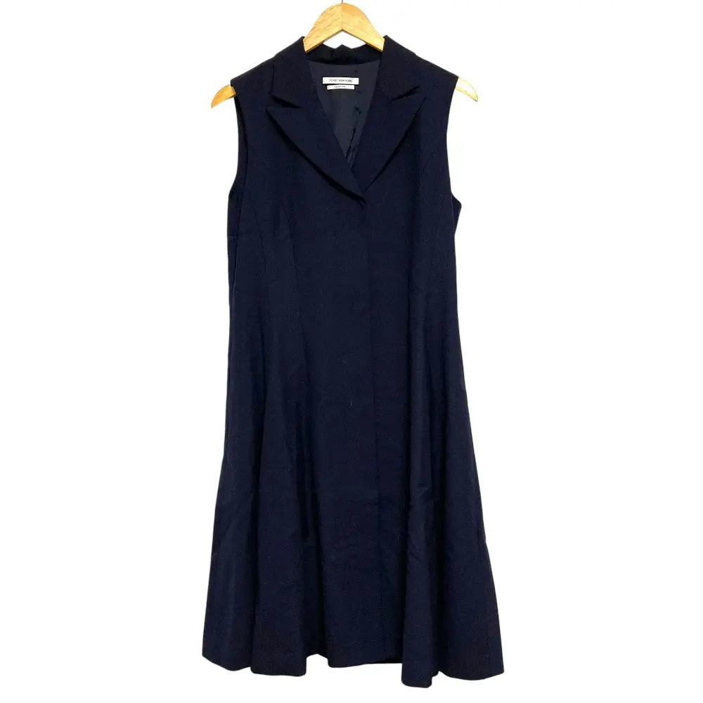 FOXEY NEW YORK フォクシーニューヨーク コレクション Autumn Grace ノースリーブ ドレス ワンピース 39816 サイズ42 ネイビー