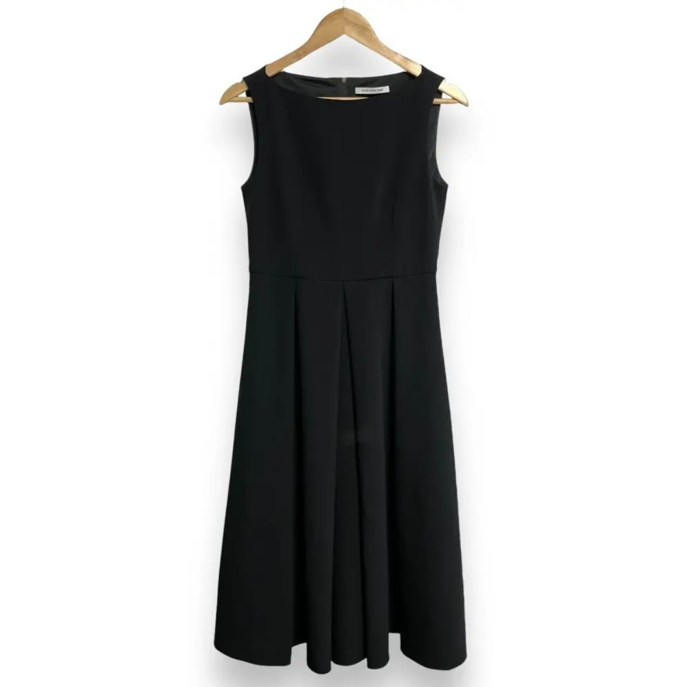 FOXEY NEW YORK フォクシーニューヨーク 2023年モデル Carmel カルメル ひざ下丈 ノースリーブワンピース 43885 38 ブラック