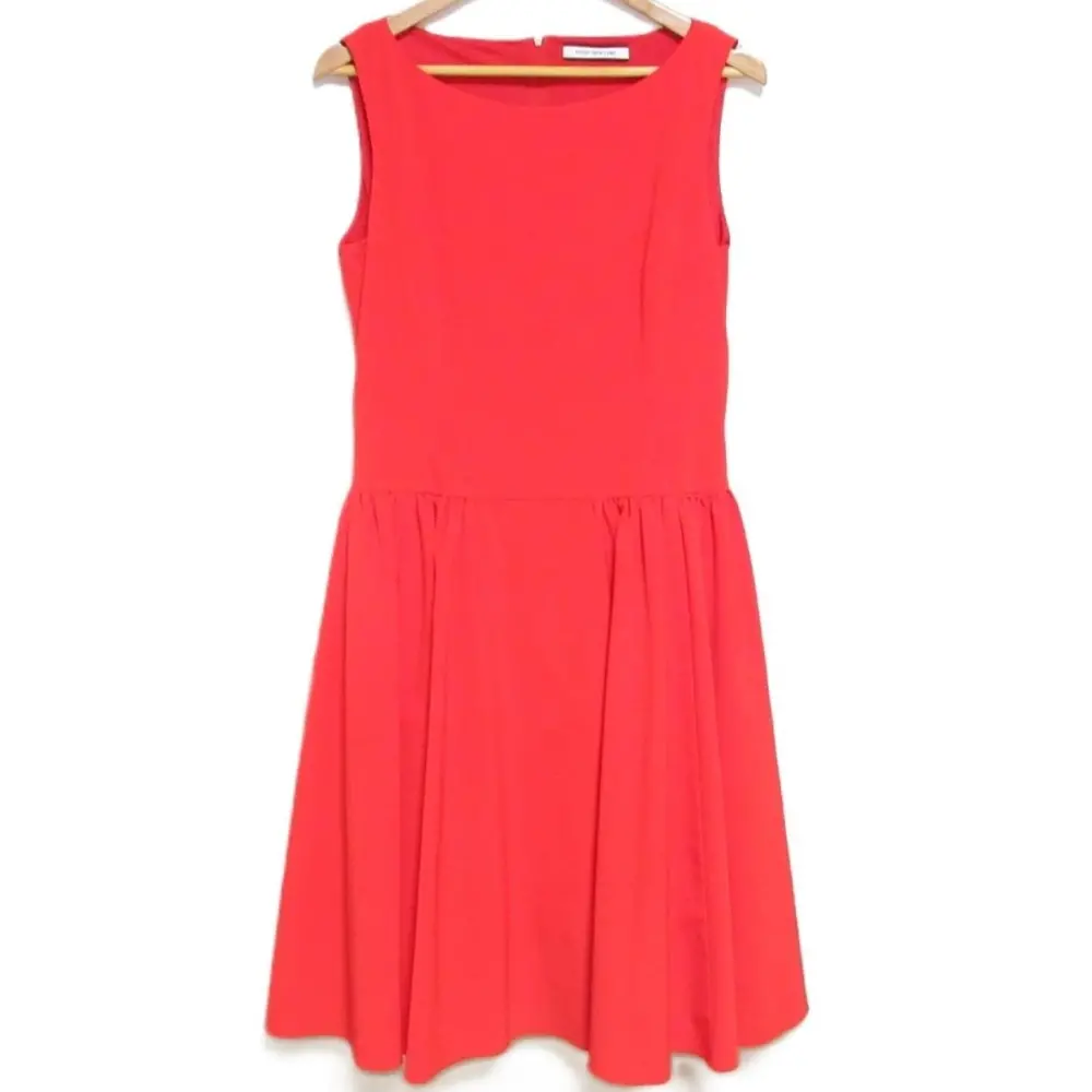 FOXEY NEW YORK フォクシーニューヨーク DRESS CLAIRE クレイル ノースリーブ ひざ丈 ワンピースドレス 39356 40 レッド