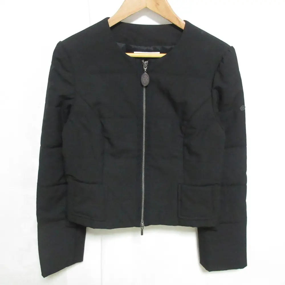 FOXEY NEW YORK フォクシーニューヨーク TUXEDO CUSHION ノーカラージャケット パデッドブルゾン 33712 40 ブラック