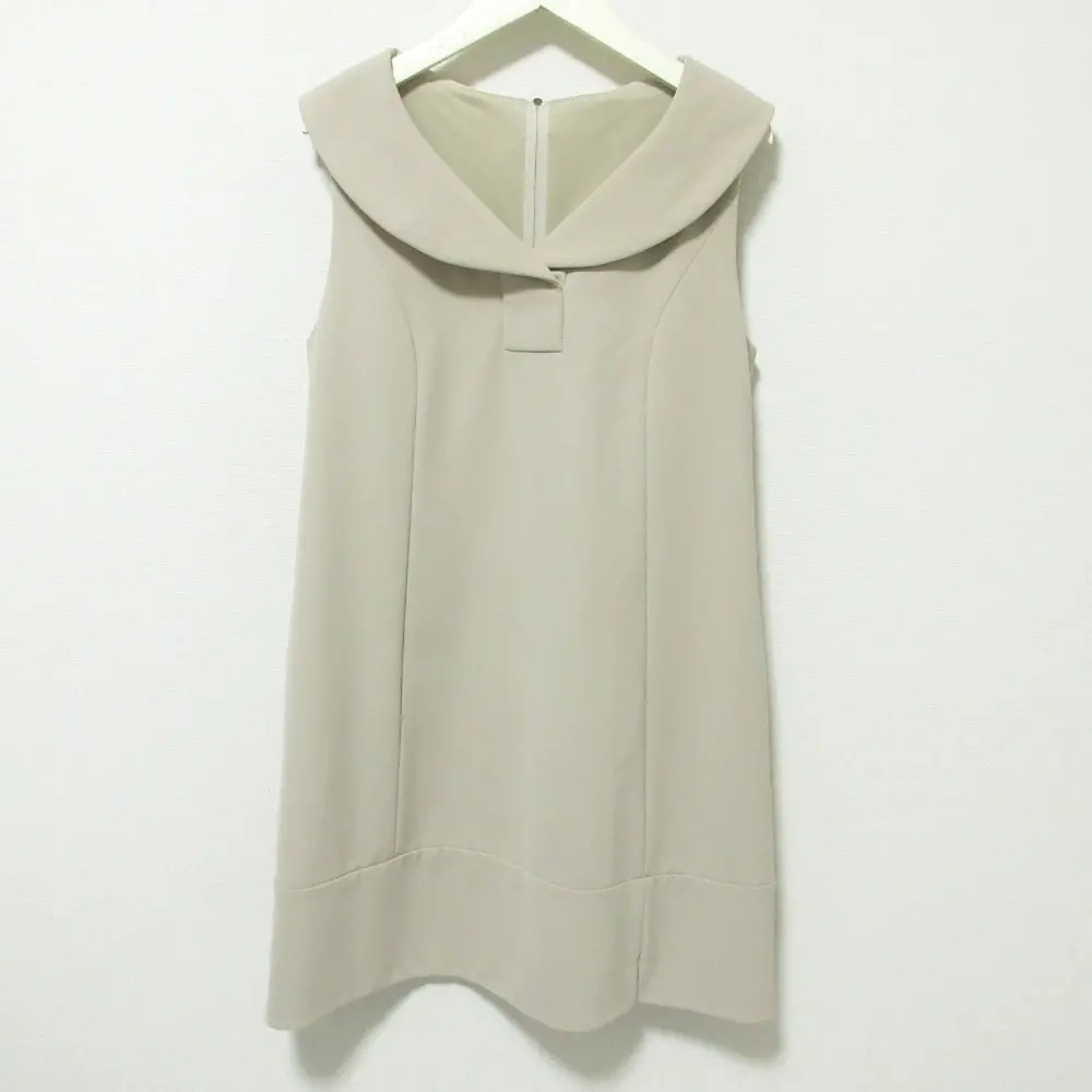 FOXEY NEW YORK フォクシーニューヨーク アフタヌーンデイジー ノースリーブ ミニドレス ワンピース 31837 40 ベージュ