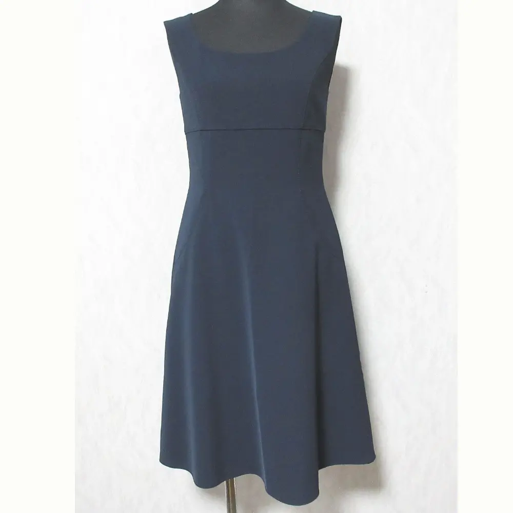 FOXEY NEW YORK フォクシーニューヨーク ストレッチ ノースリーブワンピース 23804 サイズ38 ネイビー