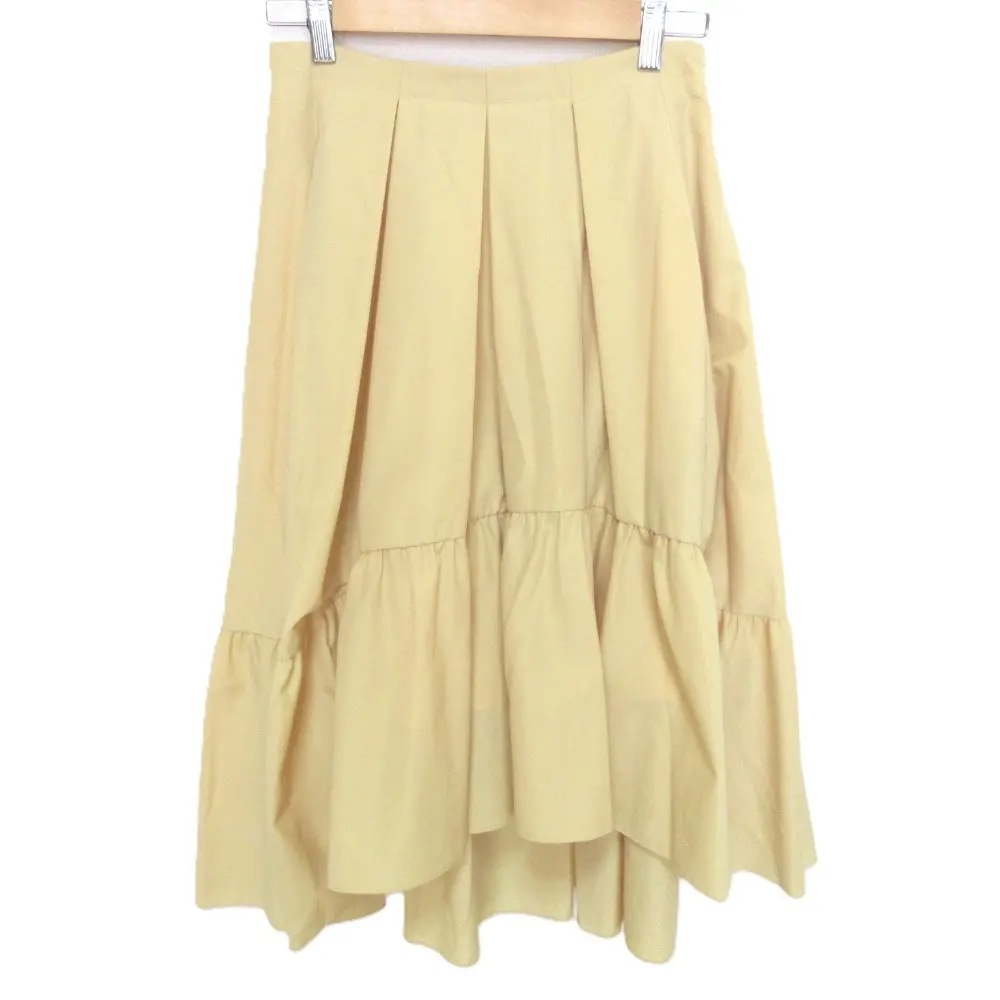 FOXEY NEW YORK フォクシー ニューヨーク VIOLETTE SKIRT ヴィオレットスカート 42840 サイズ40 イエロー
