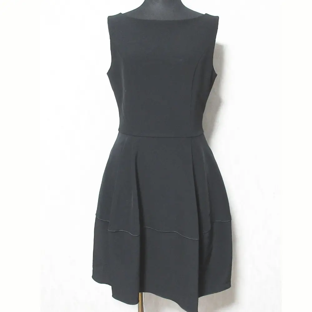 FOXEY NEW YORK フォクシーニューヨーク ノースリーブ ドレス ワンピース 35346 サイズ38 ブラック