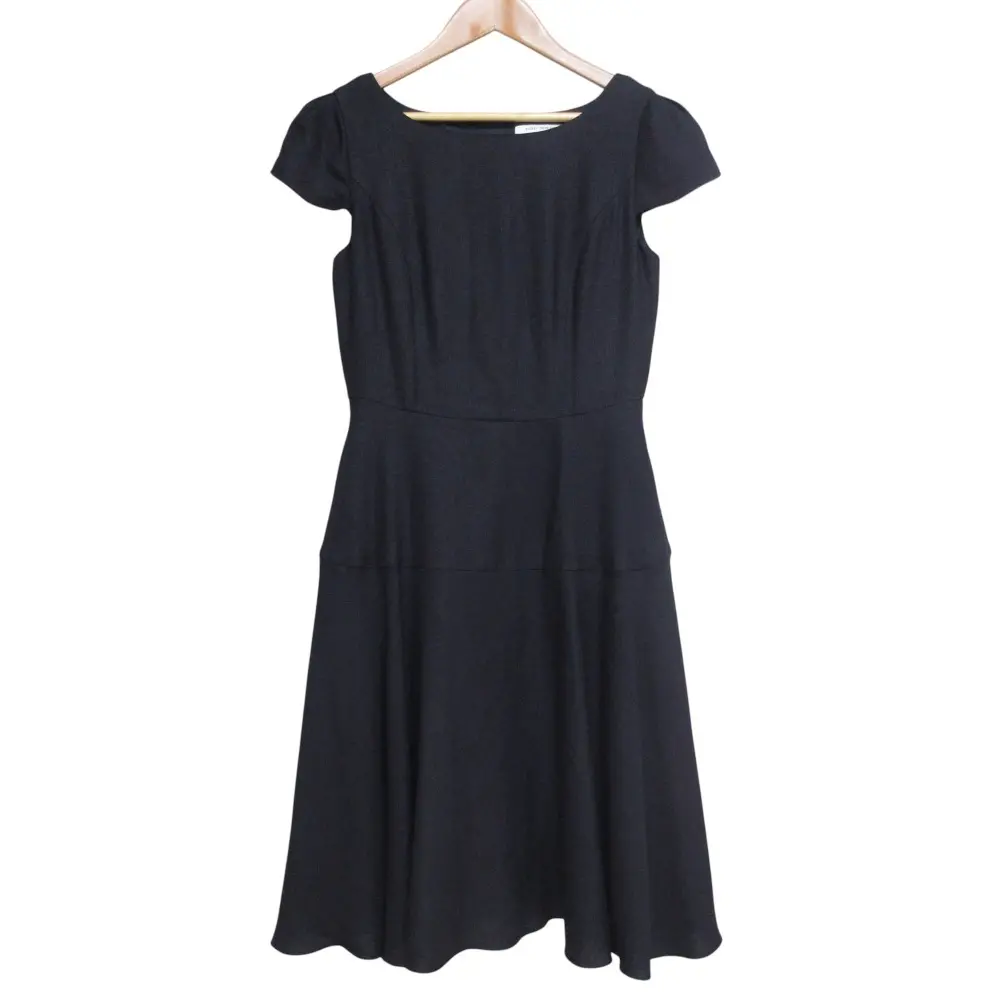 FOXEY NEWYORK フォクシーニューヨーク SARA SARA LINEN DRESS リネン ドレスワンピース 38318 サイズ40 ネイビー