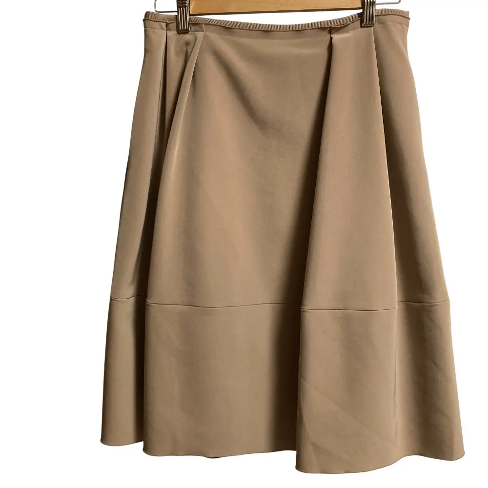 FOXEY NEW YORK フォクシーニューヨーク SKIRT BARON ひざ丈 サイドタック スカート 38326 サイズ40 ベージュ