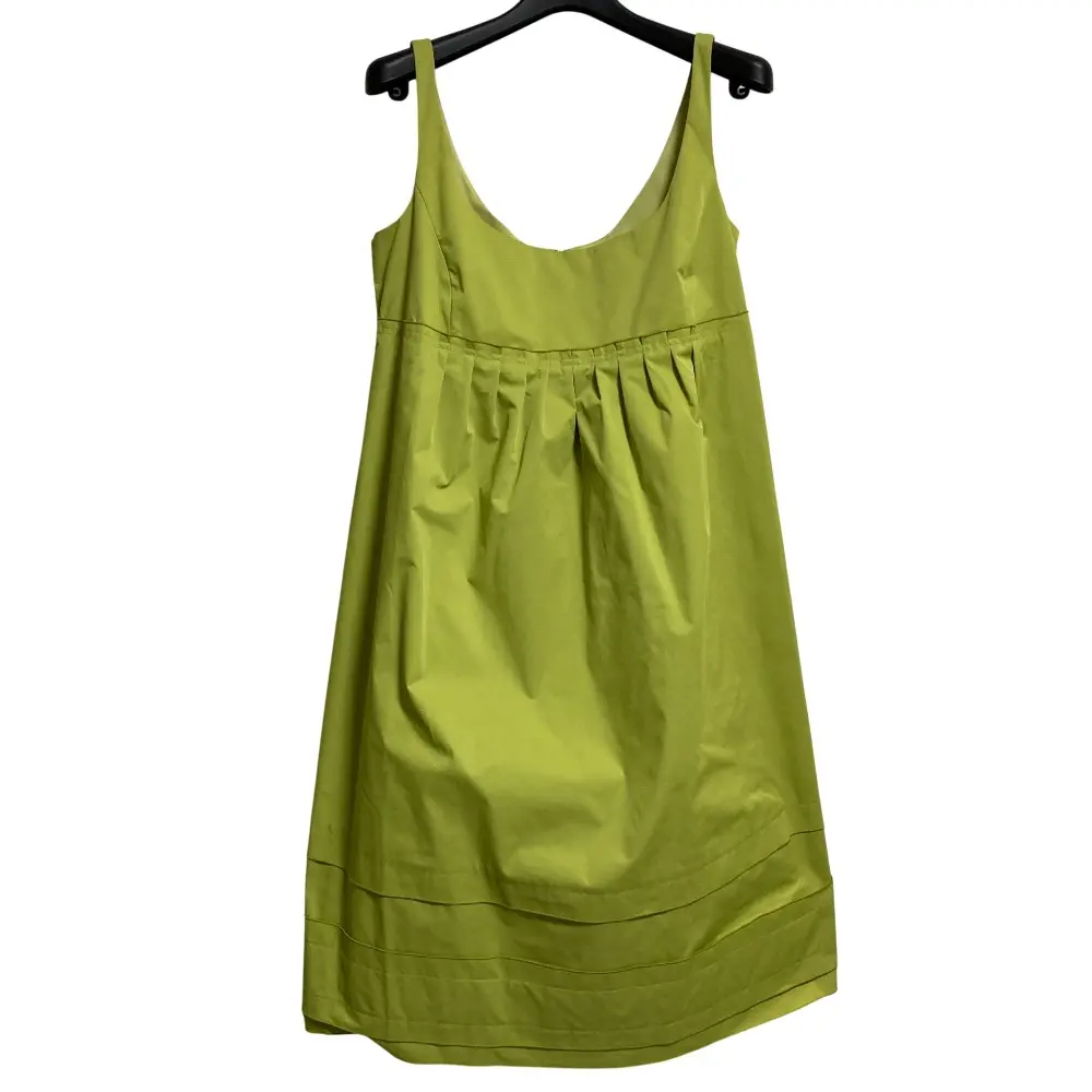 FOXEY NEW YORK フォクシーニューヨーク エンパイア ドレス ノースリーブ ひざ丈 ワンピース 23444 サイズ40 グリーン