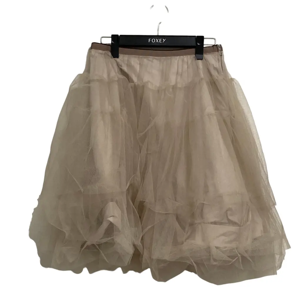 FOXEY NEW YORK フォクシーニューヨーク チュチュプリマ チュールレイヤード スカート 35617 サイズ40 ベージュ