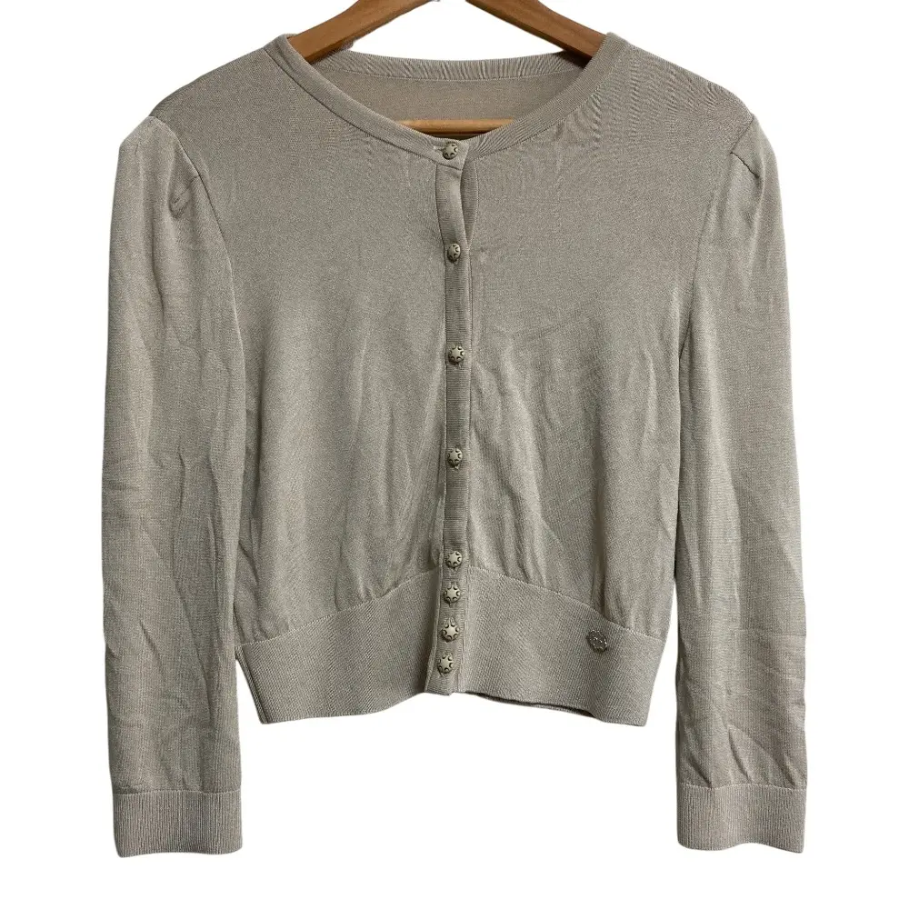 FOXEY NEW YORK フォクシーニューヨーク レーヨンニット カーディガン 33180 サイズ40 ベージュ