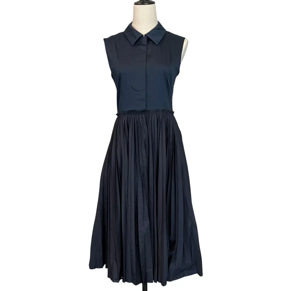 FOXEY NEW YORK フォクシーニューヨーク Sevilla Dress シャツ ドレス ワンピース 42764 サイズ40 ミッドナイトブルー