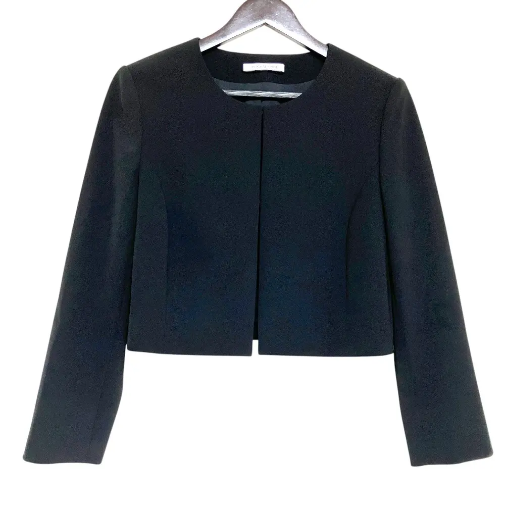 FOXEY NEW YORK フォクシーニューヨーク Jacket Petit La Ceremony ノーカラージャケット 41281 サイズ40 ブラック