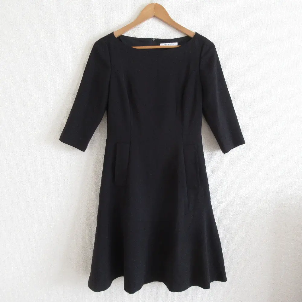FOXEY NEW YORK フォクシーニューヨーク Half Sleeve Dress ハーフスリーブドレス フレアワンピース 35035 40 ブラック