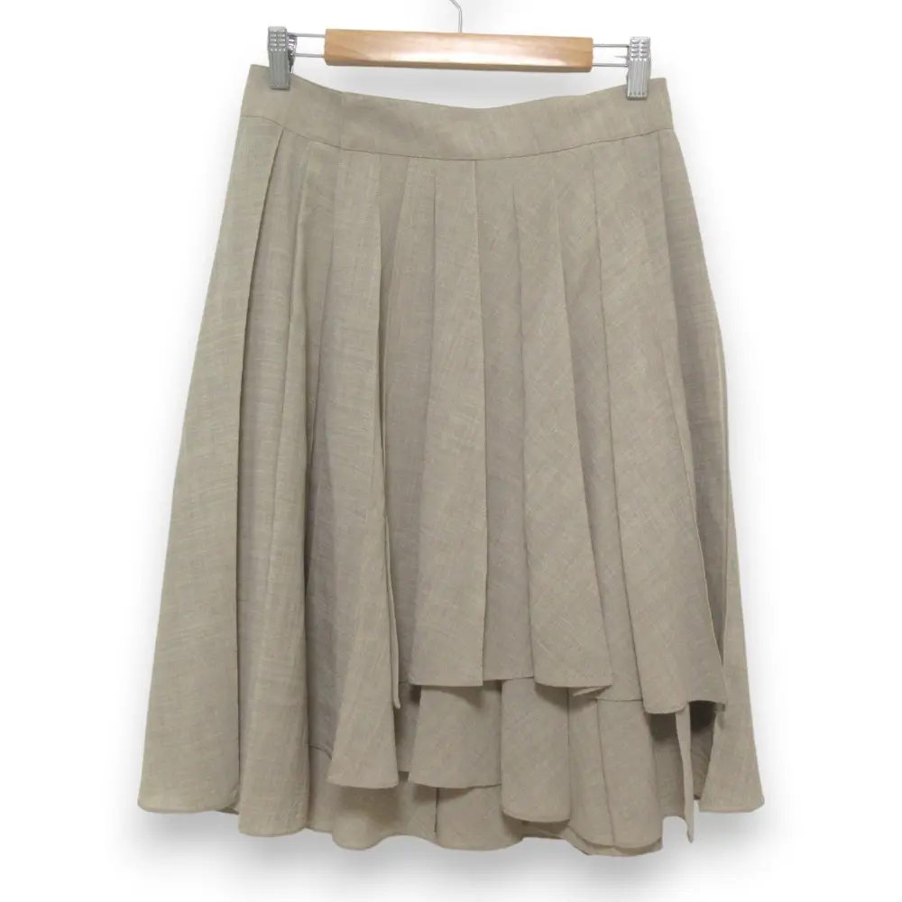 DAISY LIN For FOXEY フォクシー Daisy Washable Overwrap Pleat Skirt プリーツ ラップスカート 35696 40 グレー系