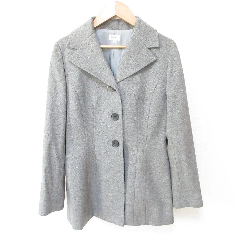 FOXEY フォクシー カシミヤ100％ 3B シングルジャケット テーラードジャケット 38 グレー