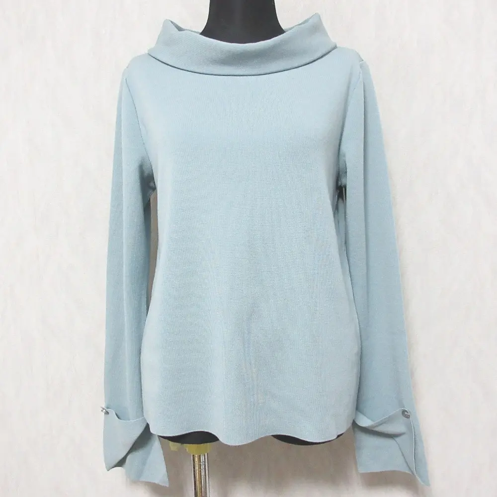 FOXEY フォクシー ブリジット グレースウール ボトルネック プルオーバー ニット セーター 37123 40 ブルー