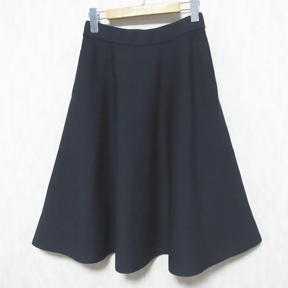 FOXEY フォクシー 2023年製 Somerset Skirt ストレッチ ニットスカート 43576 40 ミッドナイトブルー